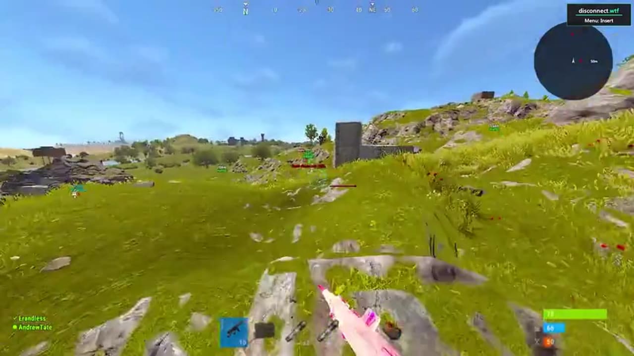 Rust Cheats Reviews Rust Cheats player ESP in a live match from cheat video
